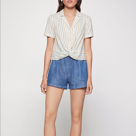BCBGENERATION Multi-Stripe Buttoned Shirt - Picture 2 of 3
